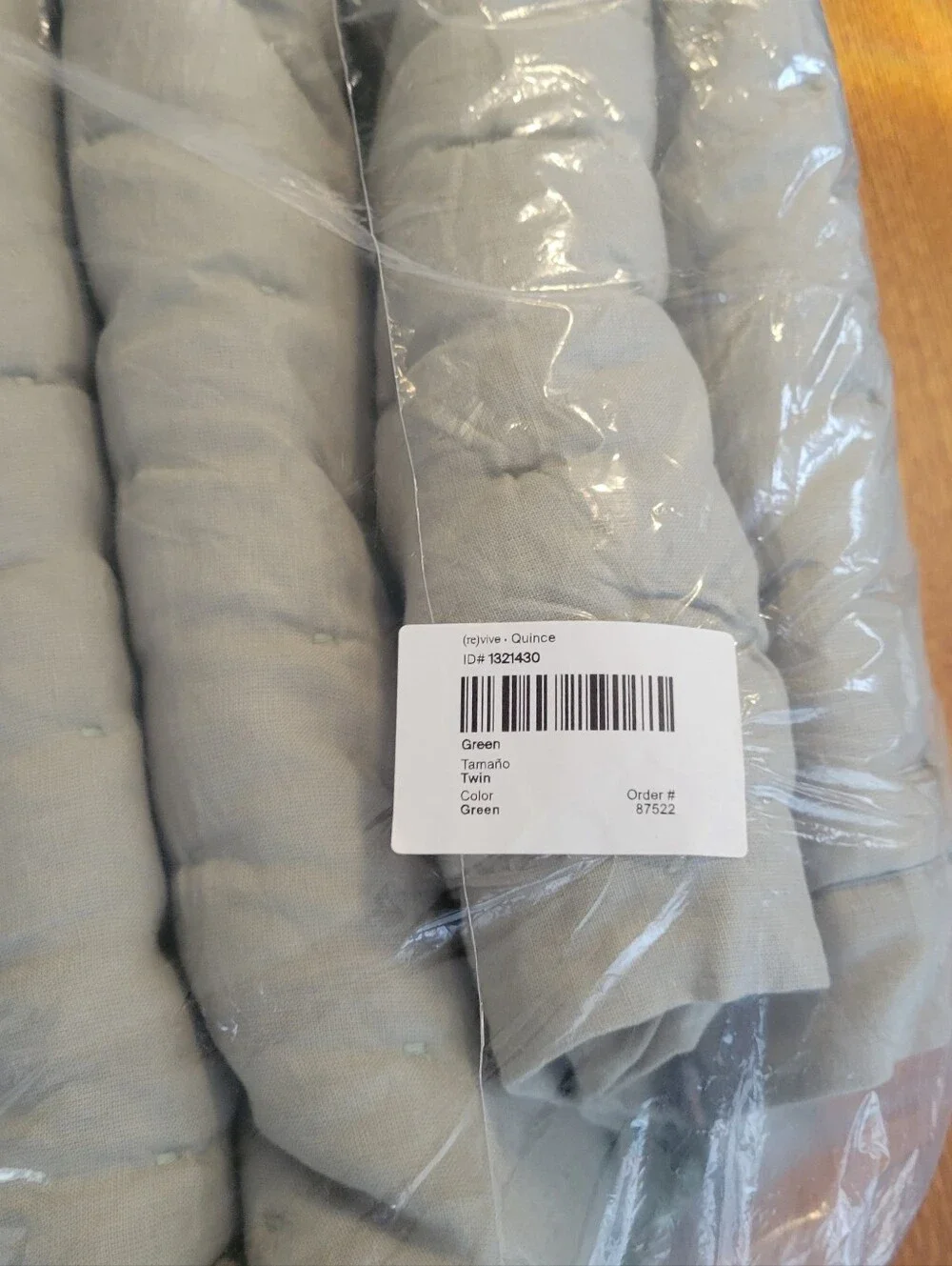Quince European Linen Dream Quilt - Willowleaf